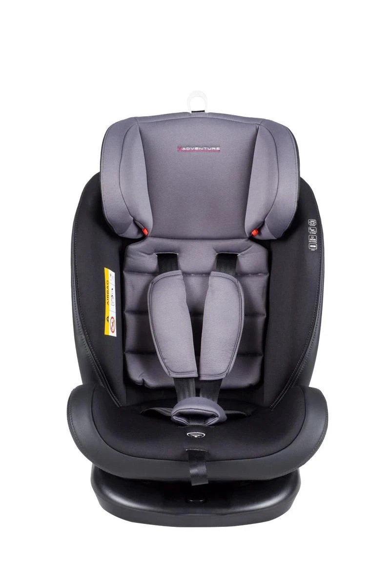 X Adventure Quickfix Meegroei Autostoel Groep 0/1/2/3 - 360 Graden Draaibaar - Grijs 11 X Adventure Quickfix Meegroei Autostoel Groep 0/1/2/3 - 360 Graden Draaibaar - Grijs - Afbeelding 11