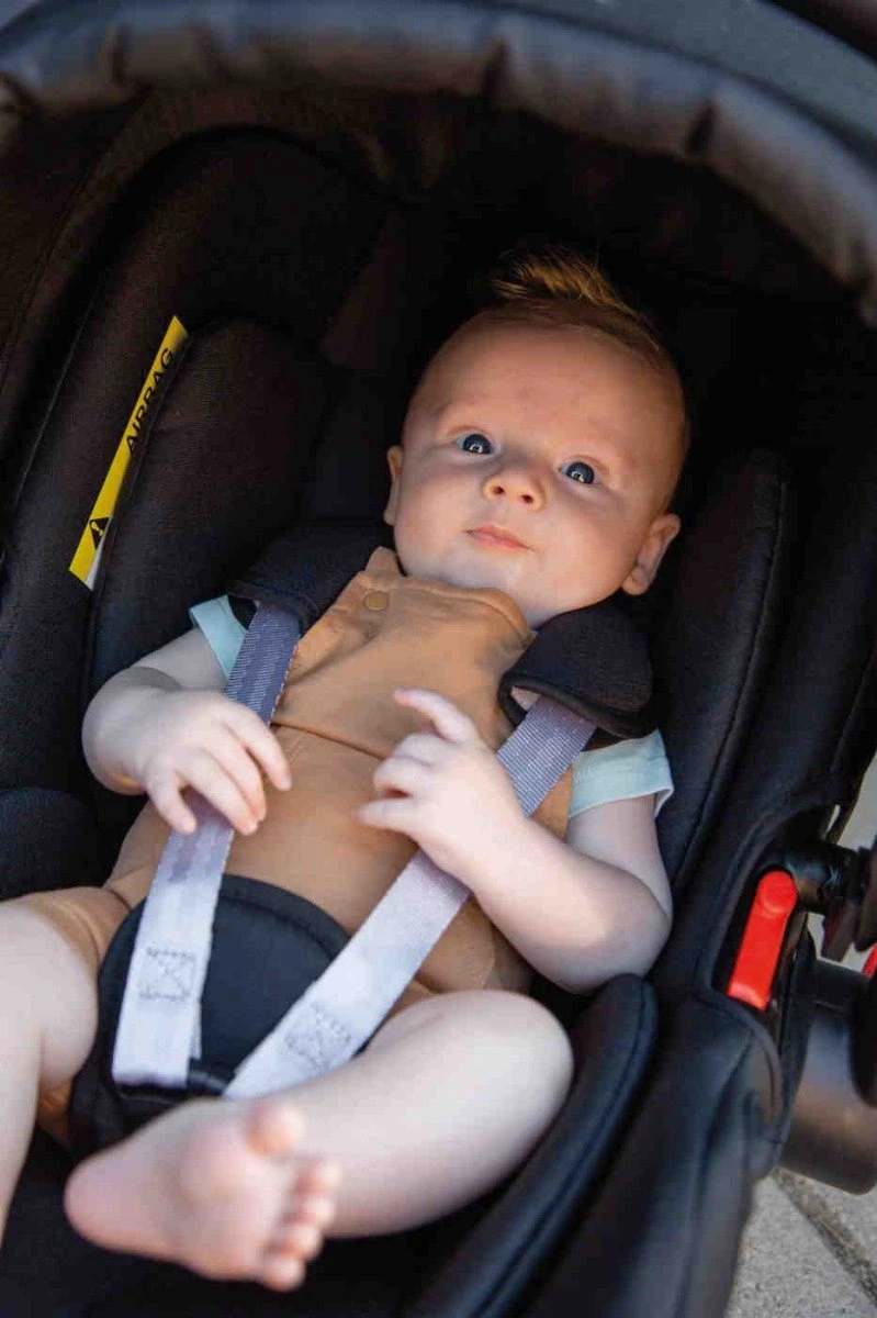 Ding Juna Kinderwagen 3 In 1 - Beige/Rose - Combi Kinderwagen Incl. Autostoel 11 Ding Juna Kinderwagen 3 In 1 - Beige/Rose - Combi Kinderwagen Incl. Autostoel - Afbeelding 11