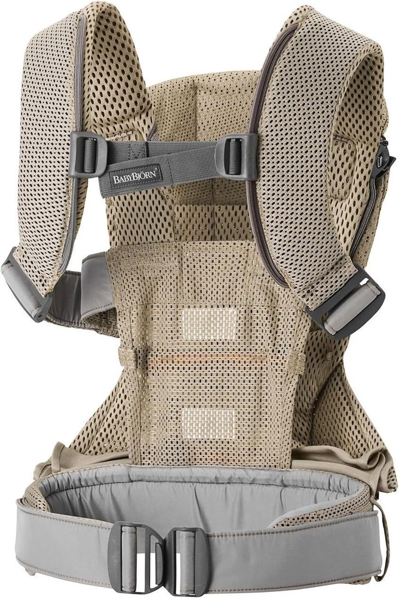 BabyBjörn Draagzak One Air - 3D Mesh - Grijs-beige 8 BabyBjörn Draagzak One Air - 3D Mesh - Grijs-beige - Afbeelding 8