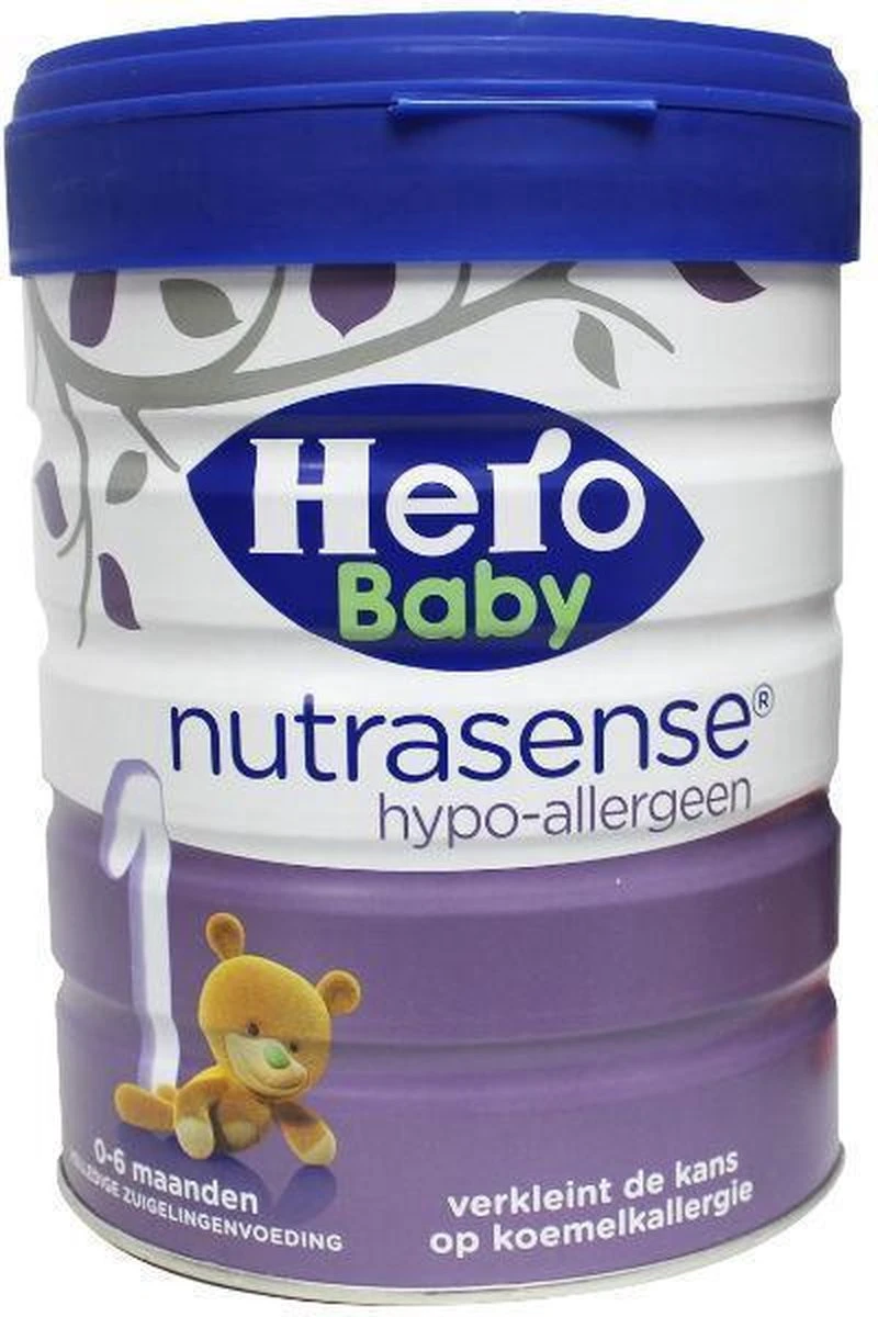 Hero Baby Nutrasense Hypo Allergeen 1 Zuigelingenvoeding 0-6 Maanden - Babyvoeding - 1x700 G 2 Hero Baby Nutrasense Hypo Allergeen 1 Zuigelingenvoeding 0-6 Maanden - Babyvoeding - 1x700 G - Afbeelding 2