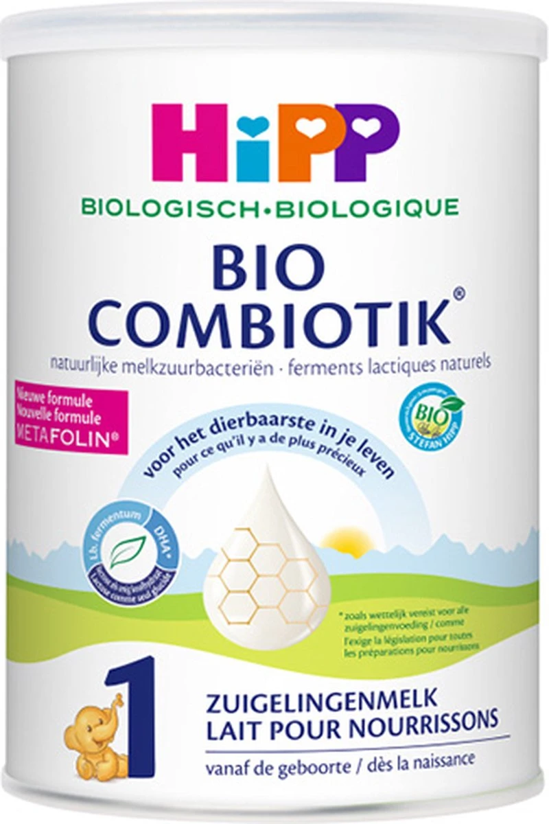 HiPP 1 Bio Combiotik Zuigelingenmelk - 800gr (vanaf De Geboorte) 1 HiPP 1 Bio Combiotik Zuigelingenmelk - 800gr (vanaf De Geboorte)