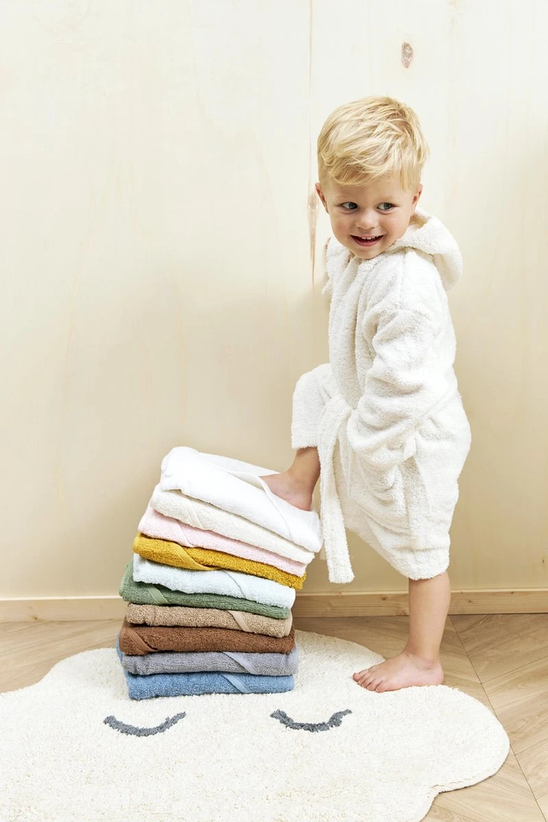 Meyco Badcape Basic Badstof - Grijs - 75x75cm 2 Meyco Badcape Basic Badstof - Grijs - 75x75cm - Afbeelding 2