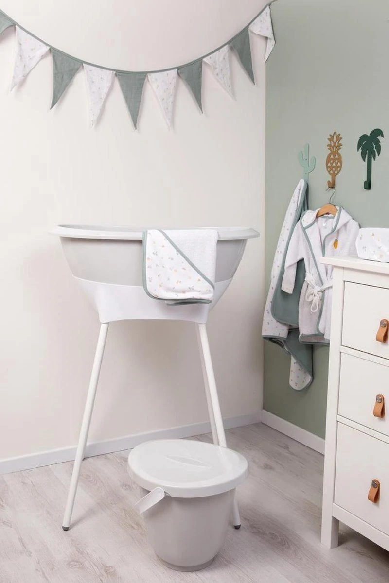 LUMA Babycare Bad- En Verzorgingsset - Light Grey 2 LUMA Babycare Bad- En Verzorgingsset - Light Grey - Afbeelding 2