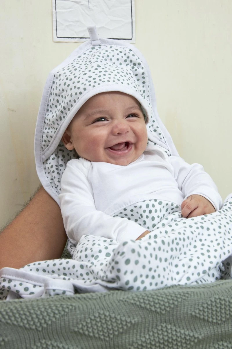 Meyco Badcape Basic Jersey/Cheetah 2-pack - Forest Green - 80x80cm 5 Meyco Badcape Basic Jersey/Cheetah 2-pack - Forest Green - 80x80cm - Afbeelding 5