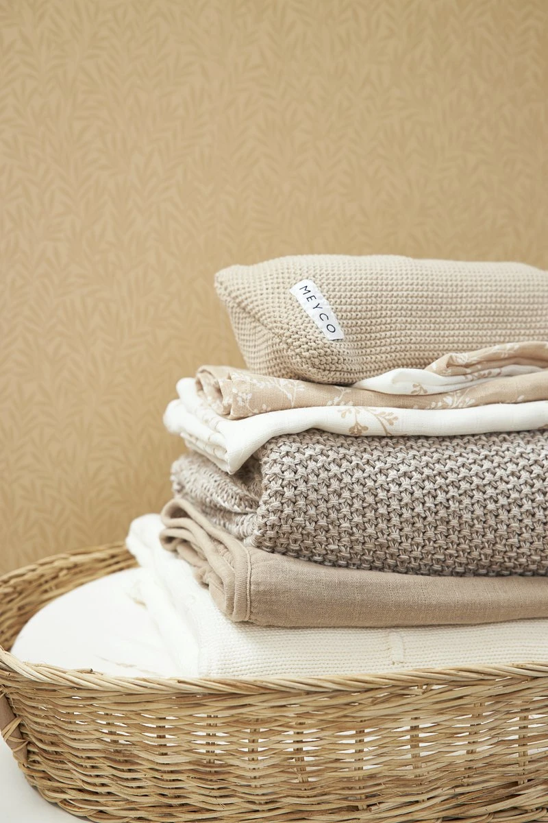 Meyco Branches 3-pack Hydrofiele Washandjes - 20x17 Cm - Sand 4 Meyco Branches 3-pack Hydrofiele Washandjes - 20x17 Cm - Sand - Afbeelding 4