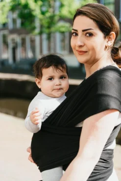 Baby Garden Draagdoek Zwart - Ergonomisch - Original - Gratis Slabbetje -Babyproducten Winkel 801x1200 29