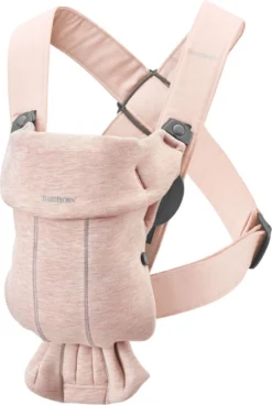 BabyBjörn Draagzak Mini - 3D Jersey - Lichtroze -Babyproducten Winkel 806x1200 11