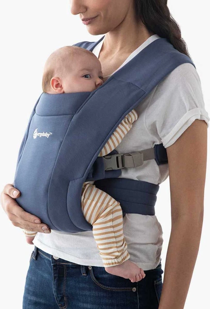 Ergobaby - Embrace - Draagzak Baby - Soft Blue - Ergonomisch Vanaf Geboorte 2 Ergobaby - Embrace - Draagzak Baby - Soft Blue - Ergonomisch Vanaf Geboorte - Afbeelding 2