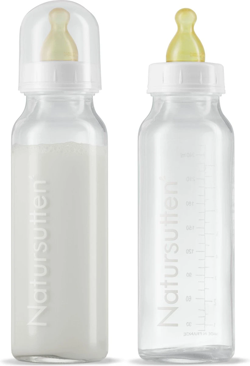 Natursutten - Glazen Drinkflessen - 240 Ml - 2 Stuks 7 Natursutten - Glazen Drinkflessen - 240 Ml - 2 Stuks - Afbeelding 7