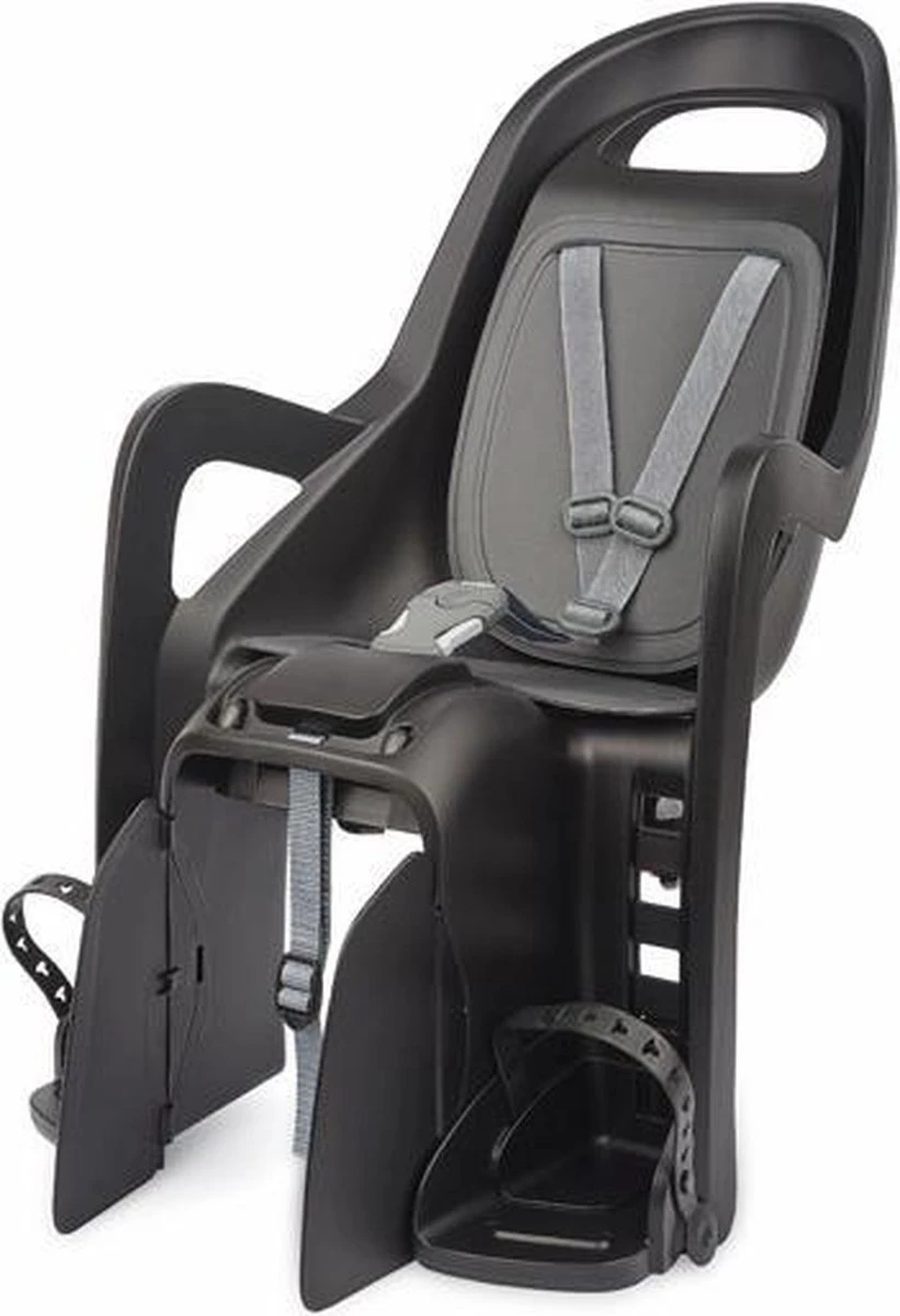 Polisport Groovy CFS Fietsstoeltje Achter - Zwart/Grijs 1 Polisport Groovy CFS Fietsstoeltje Achter - Zwart/Grijs