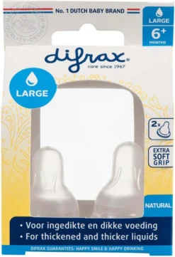 Difrax Flessenspeen Natural - Maat Large - 2 Stuks 17 Difrax Flessenspeen Natural - Maat Large - 2 Stuks -Babyproducten Winkel 821x1200 7