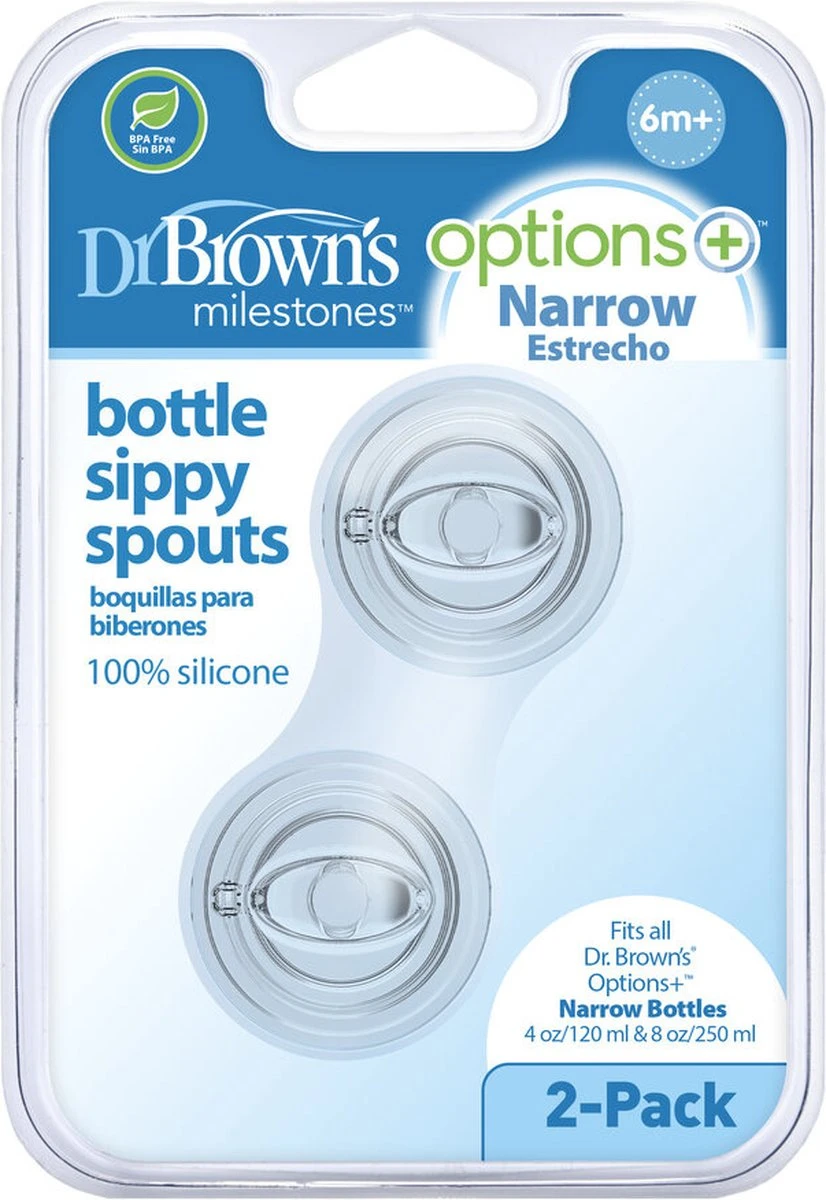 Dr. Brown's Sippy Spout Standaardfles - Transition Bottle - 2 Stuks 1 Dr. Brown's Sippy Spout Standaardfles - Transition Bottle - 2 Stuks