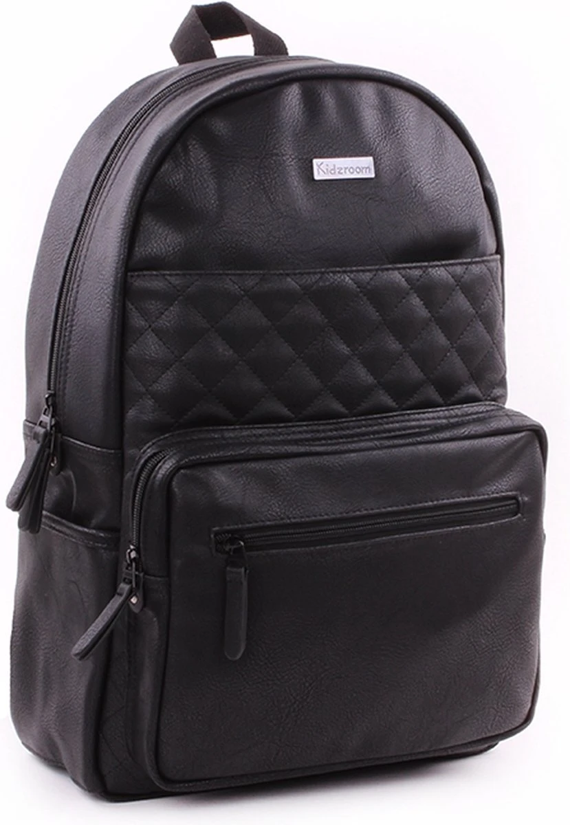 Kidzroom Popular Luiertas Rugzak - Zwart - Verschoonmatje - Flessenhouder 14 Kidzroom Popular Luiertas Rugzak - Zwart - Verschoonmatje - Flessenhouder - Afbeelding 14