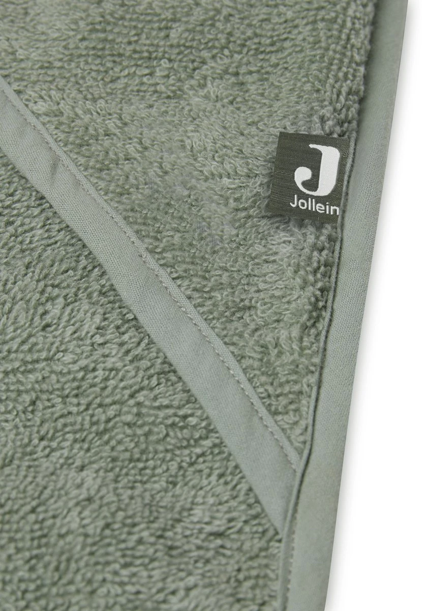Jollein Badcape Badstof 75x75cm - Ash Green 7 Jollein Badcape Badstof 75x75cm - Ash Green - Afbeelding 7