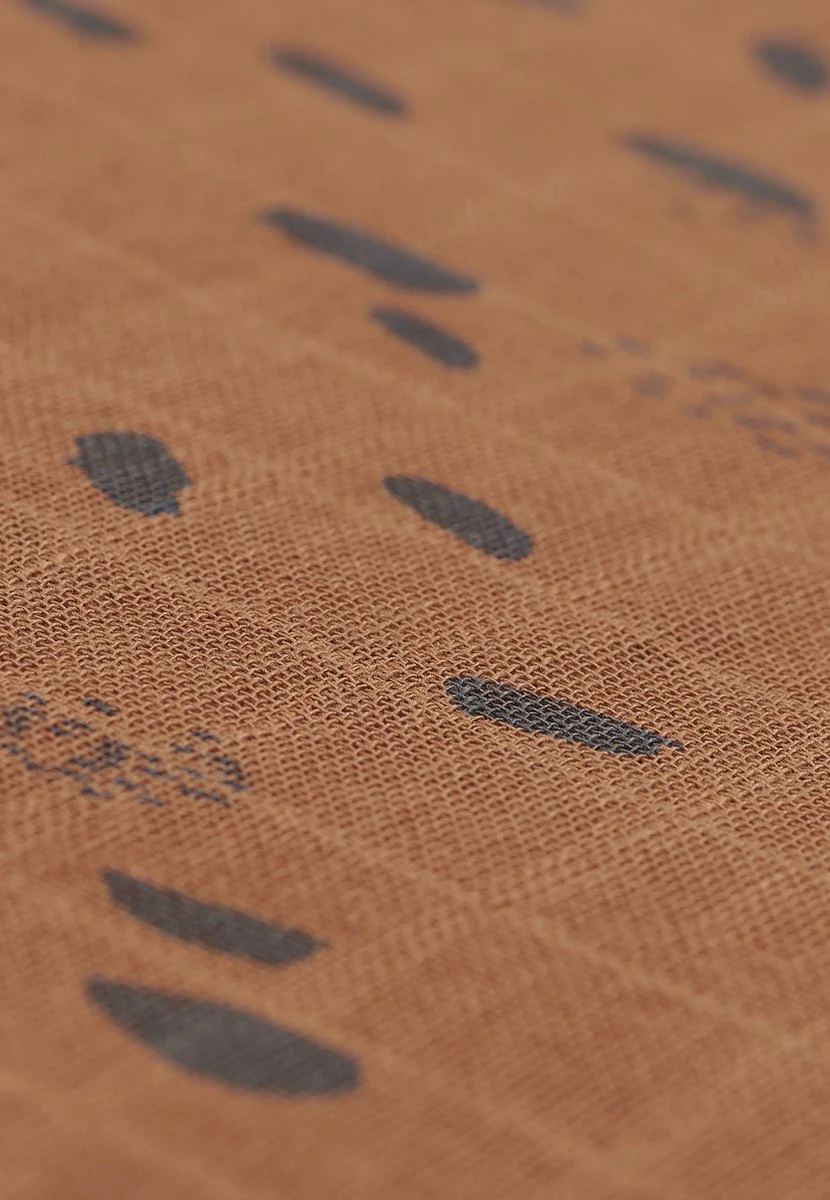 Jollein Hydrofiel Multidoek Spot 70x70cm - Caramel - 3 Stuks 8 Jollein Hydrofiel Multidoek Spot 70x70cm - Caramel - 3 Stuks - Afbeelding 8