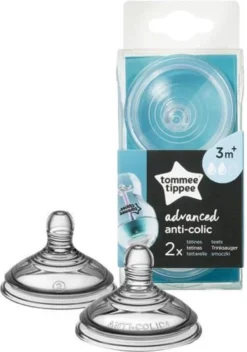 Tommee Tippee Advanced Anti-Colic Zuigfles Spenen, Borst-achtig, Zacht Silicone, Normale Uitstroomsnelheid, 3m+, Verpakking Van 2 -Babyproducten Winkel 841x1200 6