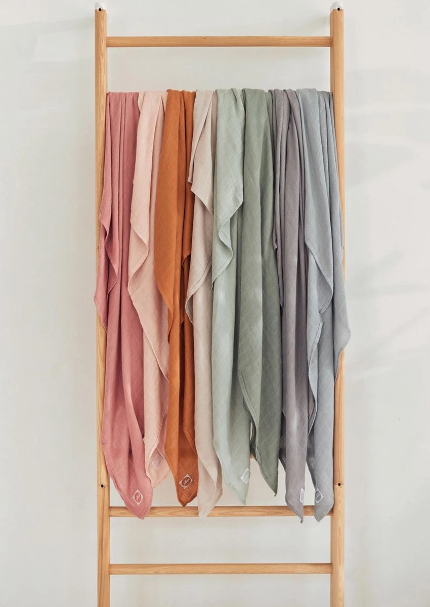 Jollein Hydrofiele Doek Large 115x115cm Bamboe Katoen - Pale Pink - 2 Stuks 17 Jollein Hydrofiele Doek Large 115x115cm Bamboe Katoen - Pale Pink - 2 Stuks - Afbeelding 17