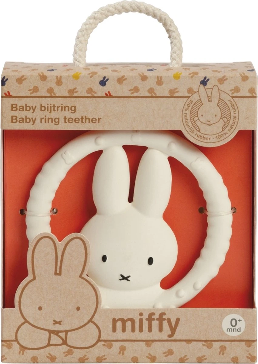 Bambolino Toys - Nijntje Bijtring - Natuurlijk Rubber - Kraamcadeau - Baby 5 Bambolino Toys - Nijntje Bijtring - Natuurlijk Rubber - Kraamcadeau - Baby - Afbeelding 5