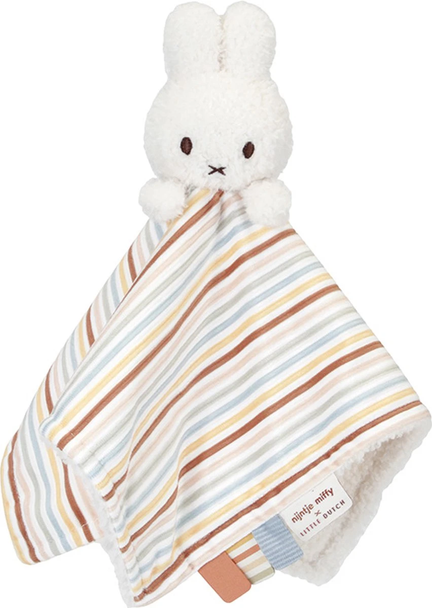 Nijntje X Little Dutch - Vintage Sunny Stripes - Knuffeldoekje 1 Nijntje X Little Dutch - Vintage Sunny Stripes - Knuffeldoekje