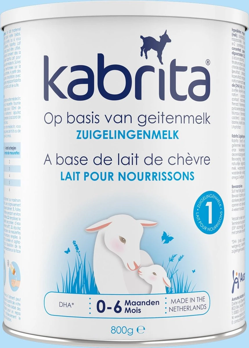 Kabrita 1 Zuigelingenmelk - Zuigelingenvoeding 0-6 Maanden - 800g 3 Kabrita 1 Zuigelingenmelk - Zuigelingenvoeding 0-6 Maanden - 800g - Afbeelding 3