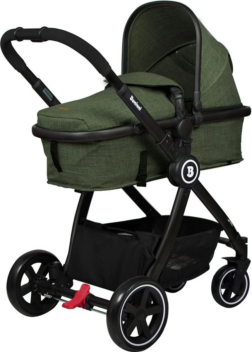 Baninni Kinderwagen Otto 3 In 1 Olive Green 14 Baninni Kinderwagen Otto 3 In 1 Olive Green - Afbeelding 14