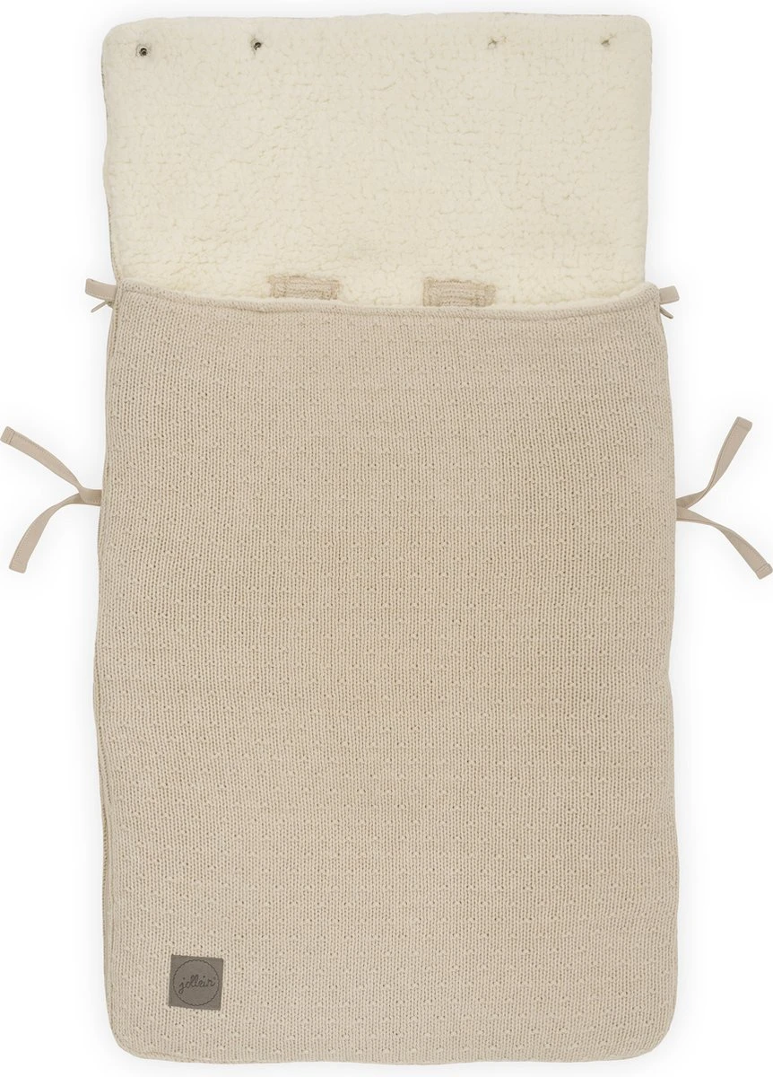 Jollein Voetenzak Voor Autostoel & Kinderwagen - Bliss Knit - Nougat 3 Jollein Voetenzak Voor Autostoel & Kinderwagen - Bliss Knit - Nougat - Afbeelding 3