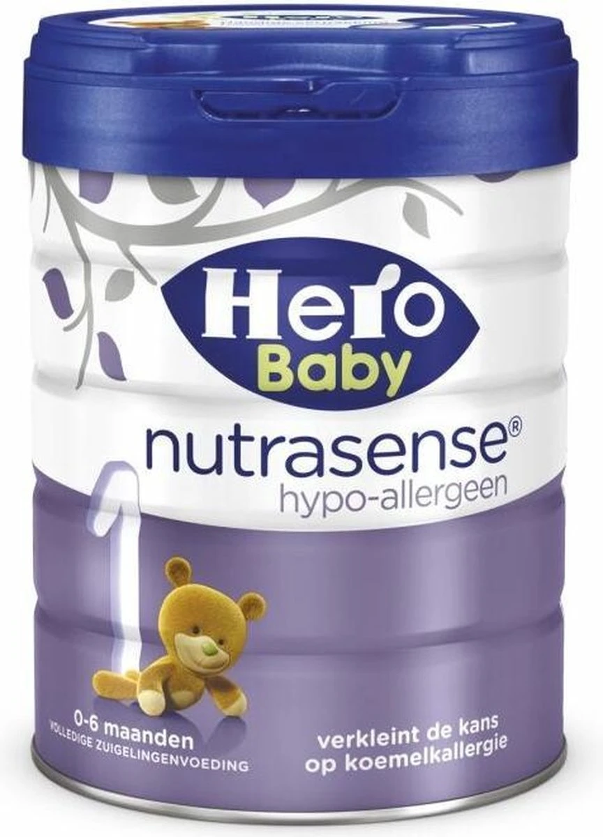 Hero Baby Nutrasense Hypo Allergeen 1 Zuigelingenvoeding 0-6 Maanden - Babyvoeding - 1x700 G 1 Hero Baby Nutrasense Hypo Allergeen 1 Zuigelingenvoeding 0-6 Maanden - Babyvoeding - 1x700 G