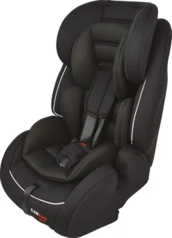Carkids Verstelbaar Kinderautostoeltje Zwart En Wit | Kinderautostoel Groep 1-2-3 Met Isofix En Top Tether Connector | Kinderen Van 9 Maanden -12 Jaar | 9-36 Kg