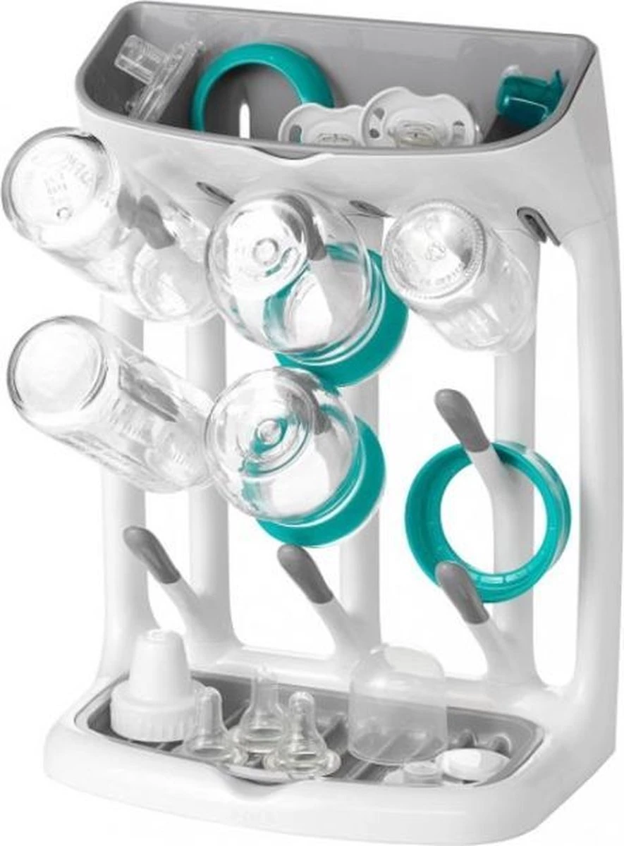 OXO Tot Flessendroogrek Baby - Compact Flessenrek - Flessenrek Baby - Afdruiprek Babyfles - Droogrek Flessen Baby -Grey 6 OXO Tot Flessendroogrek Baby - Compact Flessenrek - Flessenrek Baby - Afdruiprek Babyfles - Droogrek Flessen Baby -Grey - Afbeelding 6