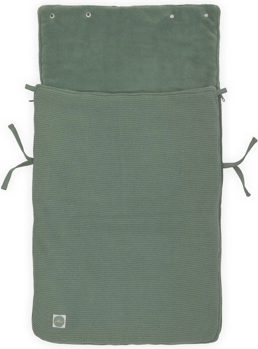 Jollein Voetenzak Voor Autostoel & Kinderwagen - Basic Knit - Forest Green 10 Jollein Voetenzak Voor Autostoel & Kinderwagen - Basic Knit - Forest Green - Afbeelding 10