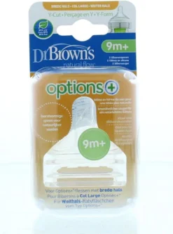 Dr. Brown's Options+ Anti-colic Y-speen - Voor Brede Halsfles - 2 Stuks -Babyproducten Winkel 891x1200 3