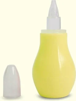 Merkloos Neuszuiger Geel – Baby Neuszuiger – Neuspompje - Geel