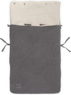 Jollein Voetenzak Voor Autostoel & Kinderwagen - Bliss Knit - Storm Grey -Babyproducten Winkel 898x1200 9
