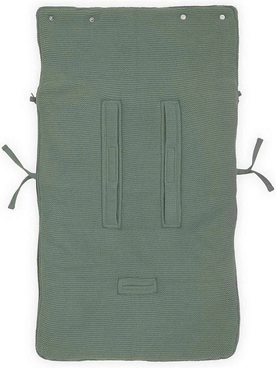 Jollein Voetenzak Voor Autostoel & Kinderwagen - Basic Knit - Forest Green 5 Jollein Voetenzak Voor Autostoel & Kinderwagen - Basic Knit - Forest Green - Afbeelding 5