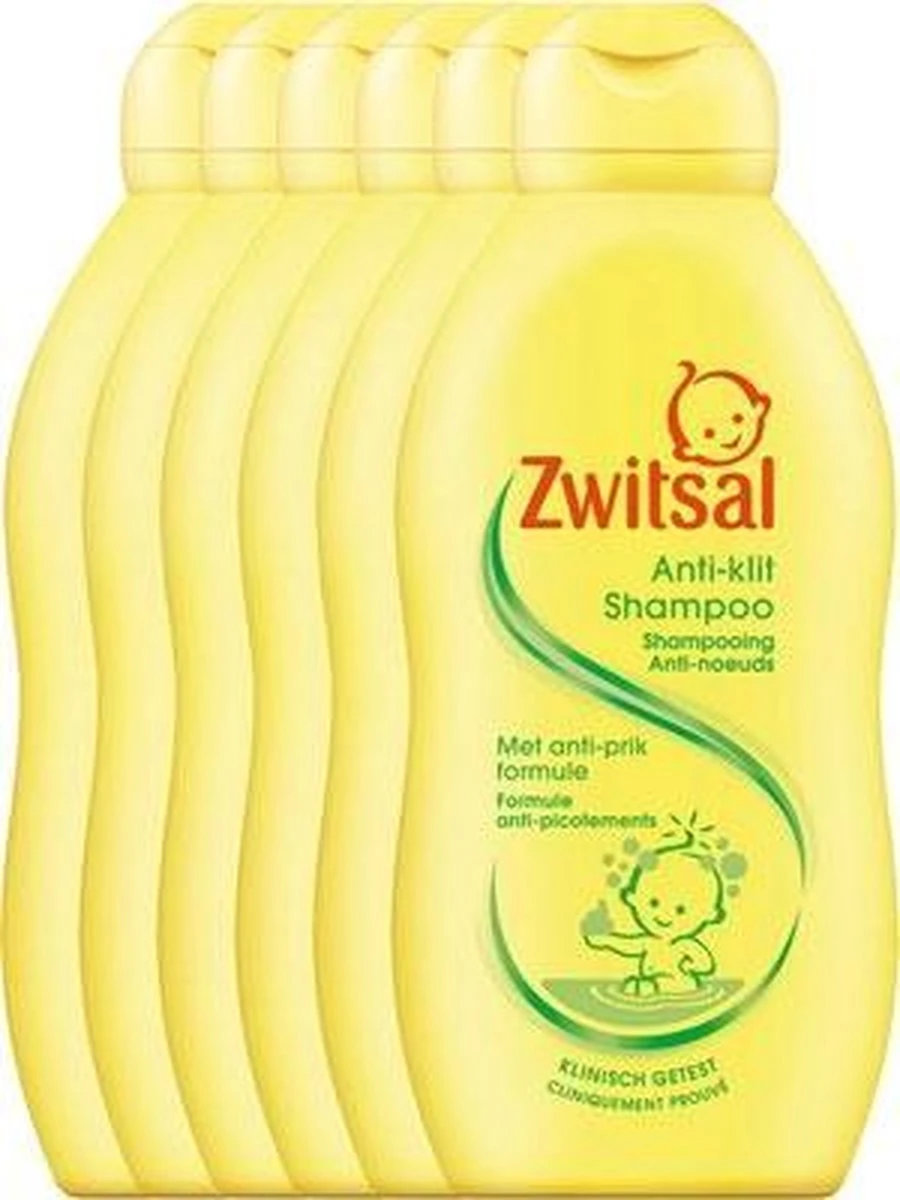 Zwitsal Anti-klit Shampoo - 6 X 200 Ml - Voordeelverpakking 1 Zwitsal Anti-klit Shampoo - 6 X 200 Ml - Voordeelverpakking