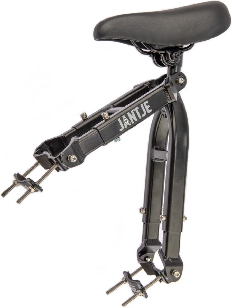 Zadel Op Buis Mirage Jantje Inclusief Voetsteunen Universeel - Zwart 1 Zadel Op Buis Mirage Jantje Inclusief Voetsteunen Universeel - Zwart