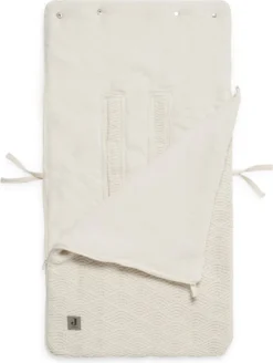 Jollein Voetenzak Voor Autostoel & Kinderwagen - River Knit - Cream White -Babyproducten Winkel 904x1200 2