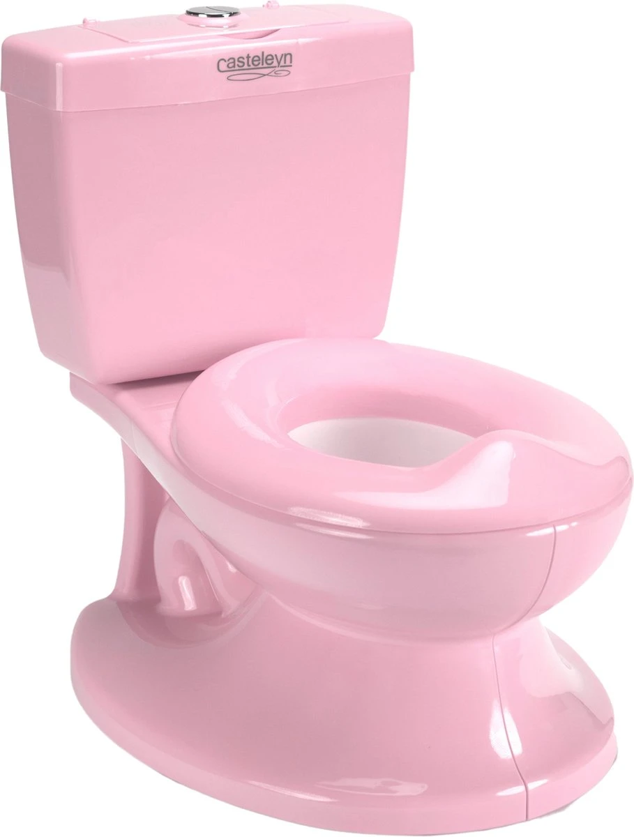 Casteleyn - Toilet Trainer - WC Potje - Plaspotje - Kinder Toilet - Met Geluid - Tot 21KG - Roze 8 Casteleyn - Toilet Trainer - WC Potje - Plaspotje - Kinder Toilet - Met Geluid - Tot 21KG - Roze - Afbeelding 8