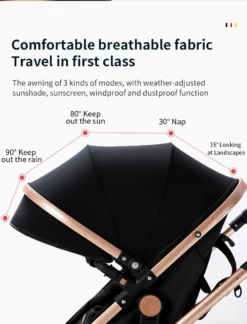 Luxe Kinderwagen 3 In 1 - Wandelwagen - Kinderwagen 3-in-1 Incl Autostoel - Kinderwagen Maxi Cosi – Buggy 3 In 1 - Newborn - Zwart/goud 17 Luxe Kinderwagen 3 In 1 - Wandelwagen - Kinderwagen 3-in-1 Incl Autostoel - Kinderwagen Maxi Cosi – Buggy 3 In 1 - Newborn - Zwart/goud -Babyproducten Winkel 914x1200 4