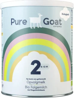 Pure Goat Company - Opvolgmelk 2 - Biologische Flesvoeding Op Basis Van Volle Geitenmelk - 800 Gram