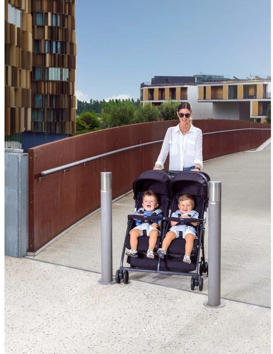 Chicco Ohlala Twin Buggy - Black Night 7 Chicco Ohlala Twin Buggy - Black Night - Afbeelding 7