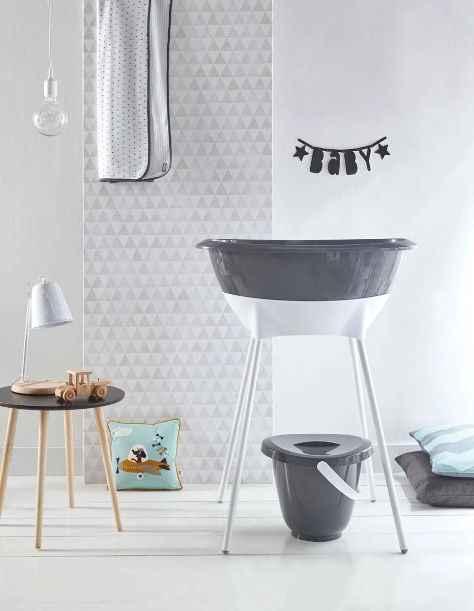 LUMA Babycare Bad- En Verzorgingsset - Dark Grey 3 LUMA Babycare Bad- En Verzorgingsset - Dark Grey - Afbeelding 3