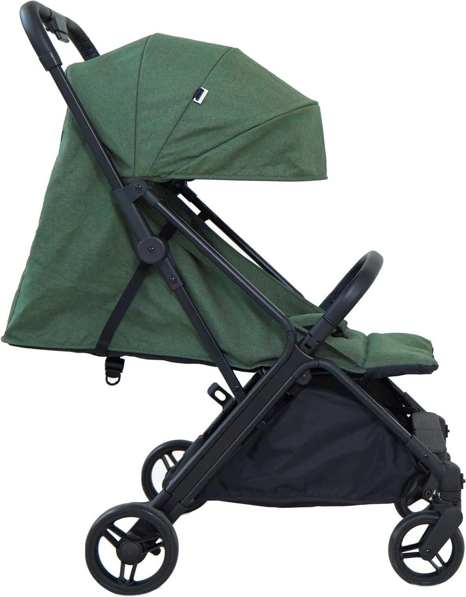 Prénatal Compact Buggy – Kinderwagen Met Boodschappenmand En Zonneklep - Traploos Verstelbare Wandelwagen – Inklapbaar Met 1 Hand - Plooibuggy Groen 4 Prénatal Compact Buggy – Kinderwagen Met Boodschappenmand En Zonneklep - Traploos Verstelbare Wandelwagen – Inklapbaar Met 1 Hand - Plooibuggy Groen - Afbeelding 4