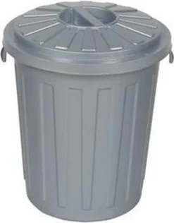 AFVALBAK ROND M/D MAXI BIN 36X42 - 23 L GRIJS OK KEEEPER 10213