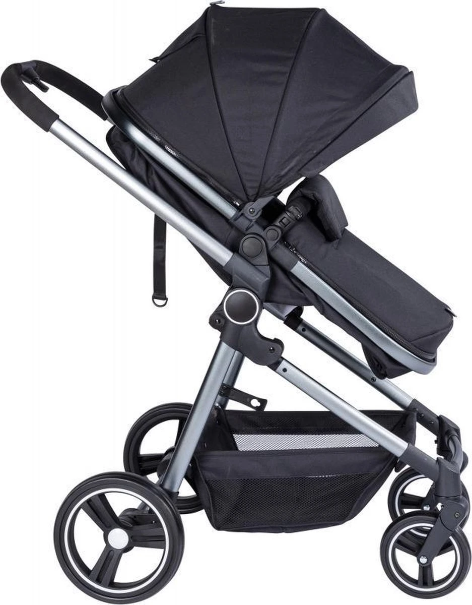 Puck Stroller 3 In 1 Max Zwart Met Frame Antra Incl Autostoel/Adapter/Mamabag 9 Puck Stroller 3 In 1 Max Zwart Met Frame Antra Incl Autostoel/Adapter/Mamabag - Afbeelding 9
