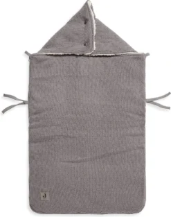 Jollein Voetenzak Voor Autostoel & Kinderwagen - Bliss Knit - Storm Grey -Babyproducten Winkel 947x1200 3