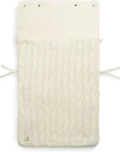 Jollein Voetenzak Voor Autostoel & Kinderwagen - Spring Knit - Ivory -Babyproducten Winkel 951x1200