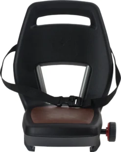 Qibbel 6+ Junior Fietsstoeltje Achter - Zwart Met Bruin Kussentje