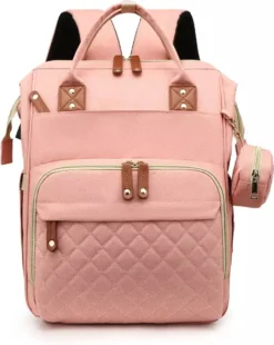 Luiertas - Rugzak - Baby - Kind - Mama - Papa - Slapen - Roze - Relaxen