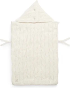 Jollein Voetenzak Voor Autostoel & Kinderwagen - Spring Knit - Ivory